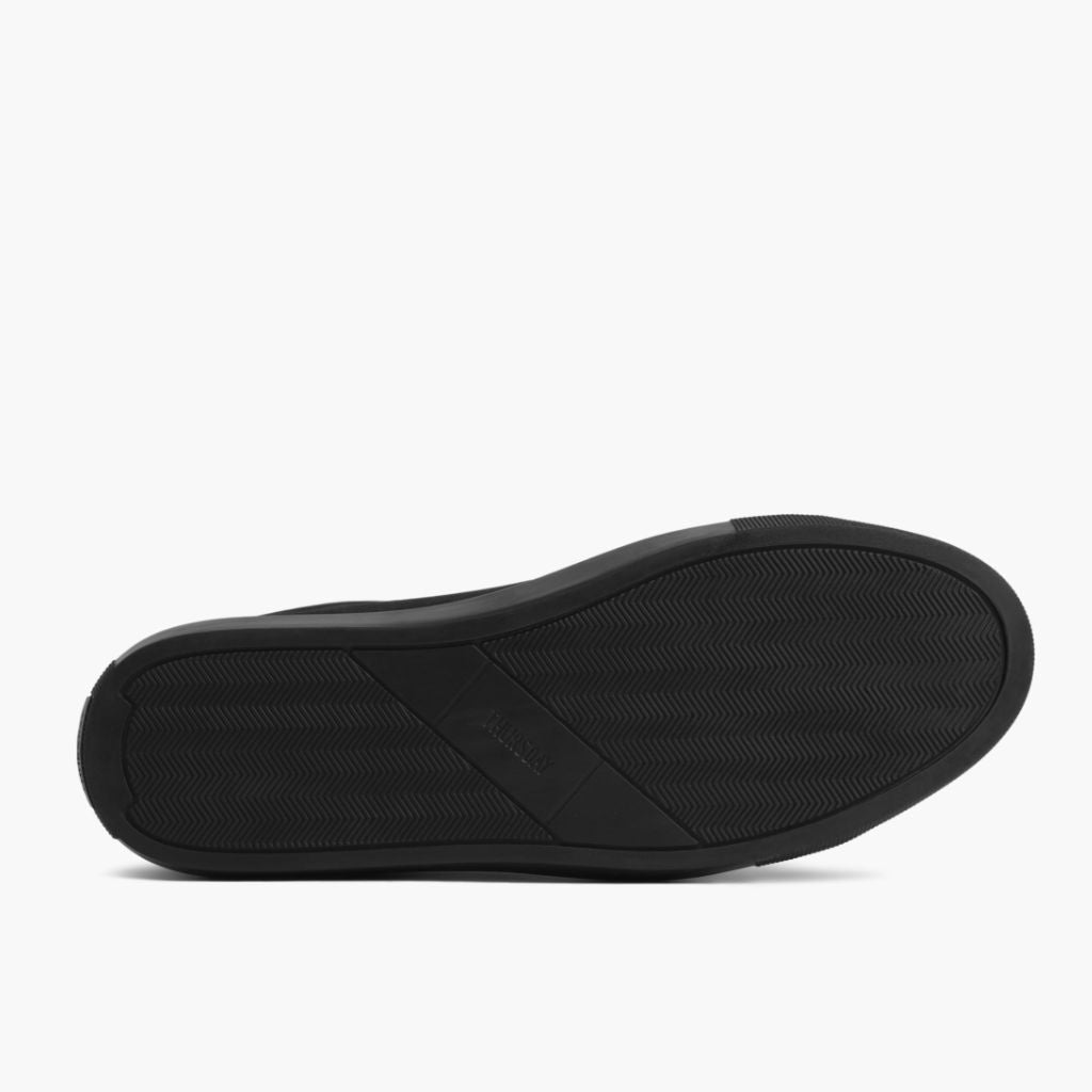High-Traction Rubber Outsole & Lug Tread Pattern on Premier Low Top Zwart Matte Leren sneakers voor Heren For Men