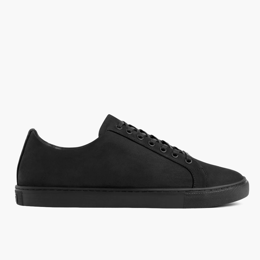 Black Full-Grain leather Sneakers - Goodyear-welt constructie & neusdetail