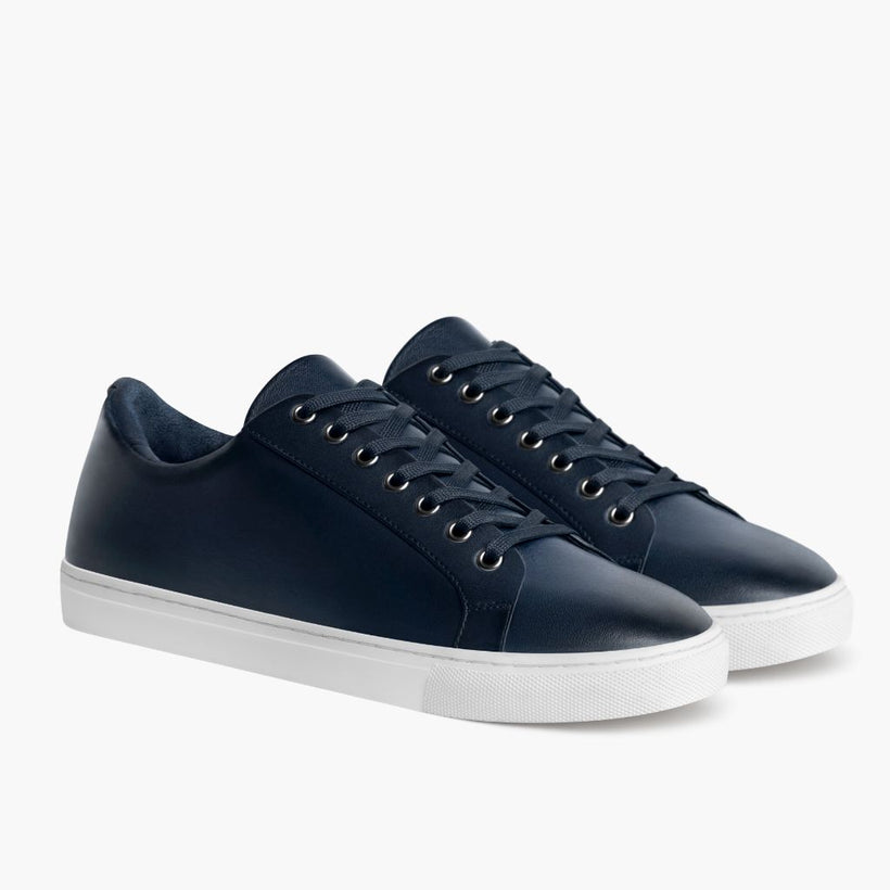 Premier Low Top Deep Blauw Leather Sneakers voor Heren