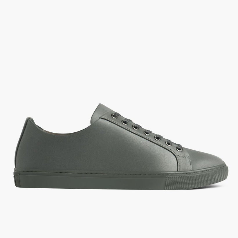 Premier Low Top Grey Leather Sneakers voor Heren