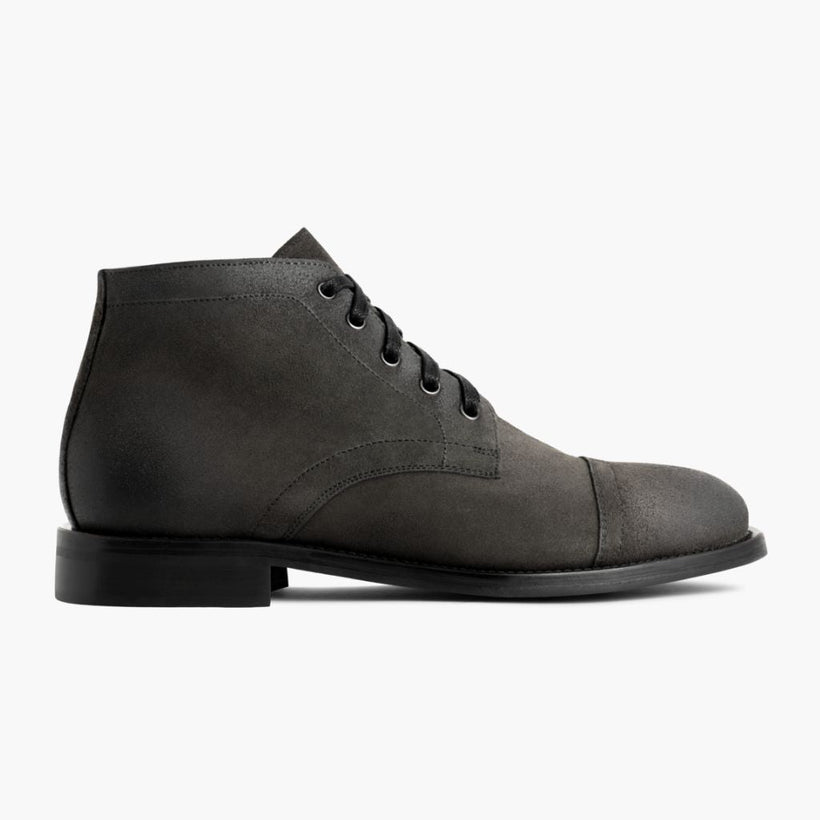 Cadet Shadow Grey Leather Boots voor Heren