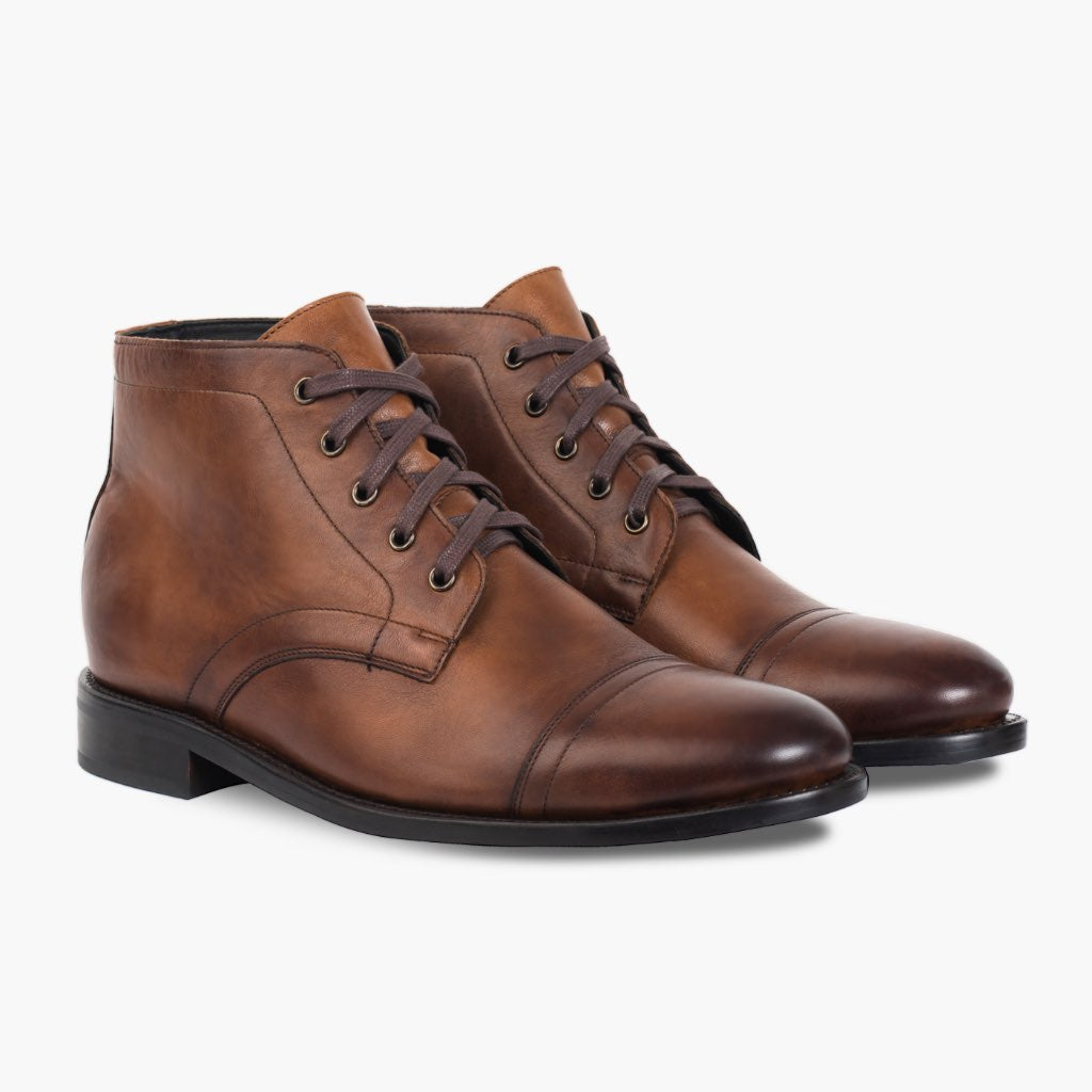 Cadet Walnut Leren laarzen voor Heren in Classic Full-Grain Leather - Zijaanzicht | Online kopen