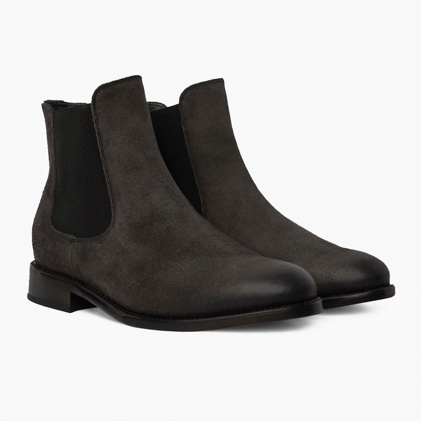 Cavalier Shadow Grey Leather Boots voor Heren