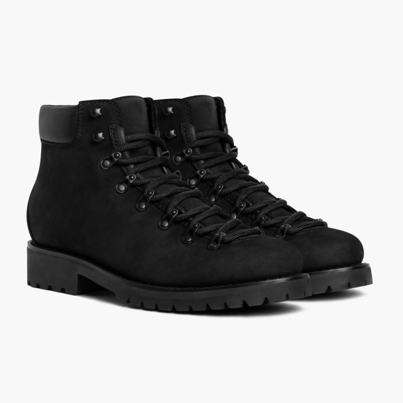 Commander Zwart Matte Leather Boots voor Heren