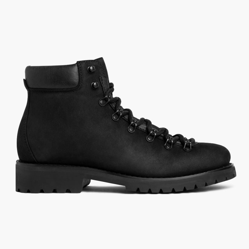 Commander Zwart Matte Leather Boots voor Heren
