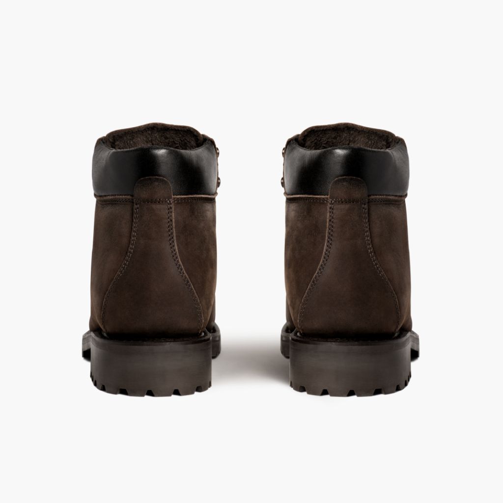 High-Traction Rubber Outsole & Lug Tread Pattern on Commander Tobacco Leren laarzen voor Heren