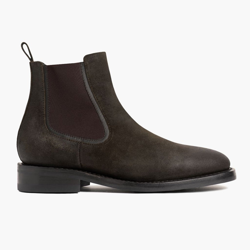 Duke Dark Olive Suede Leather Boots voor Heren