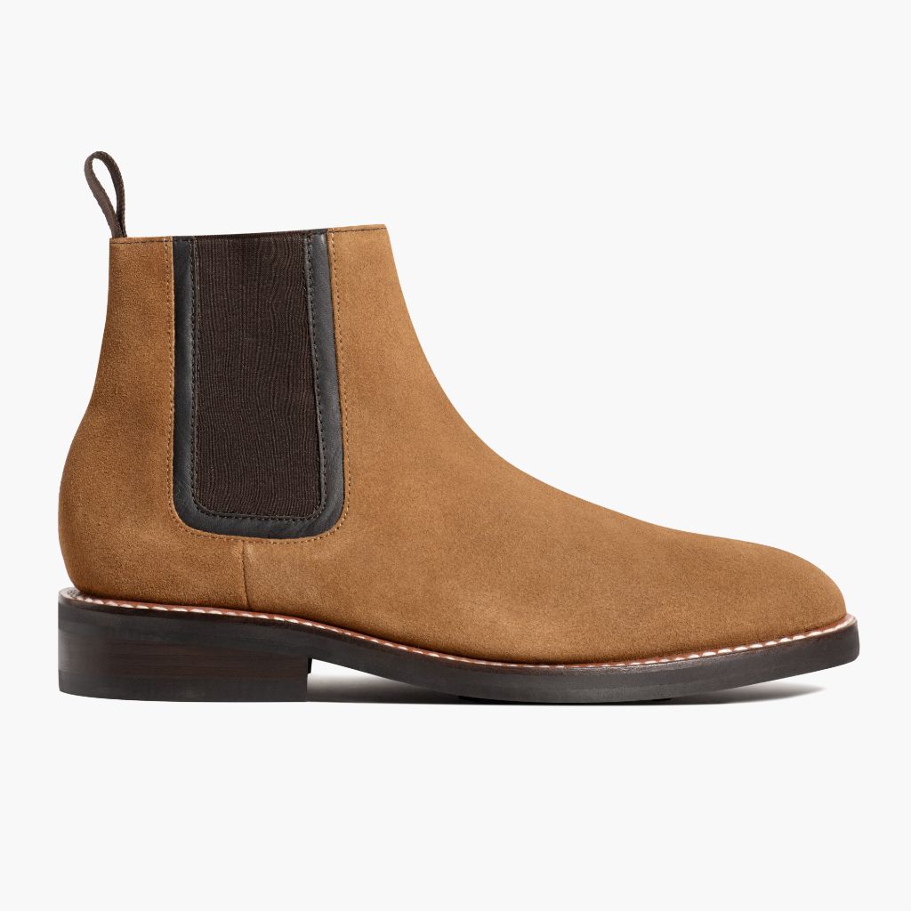 Classic Goatskin Suede Leather Boots - Goodyear-welt constructie & neusdetail