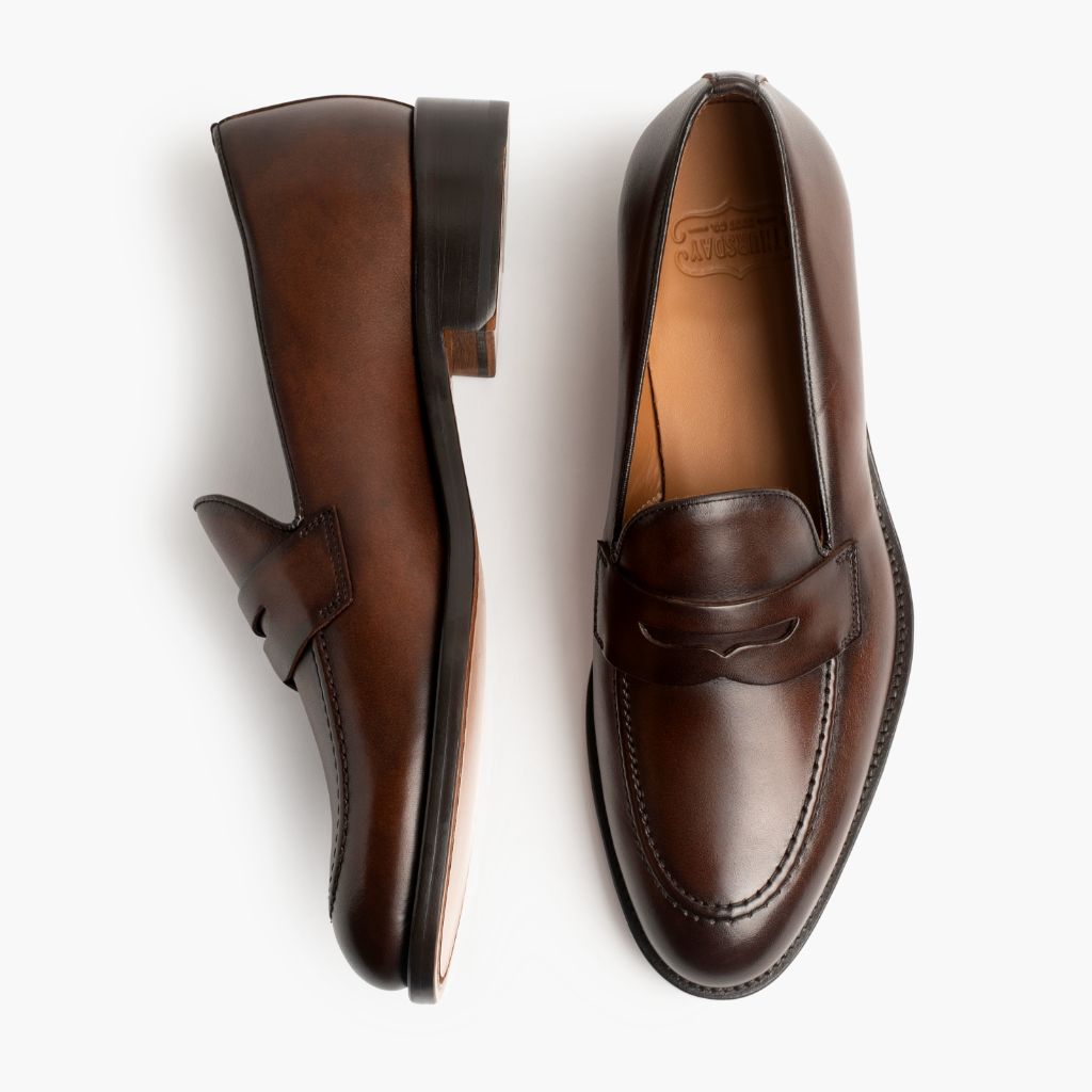 Lincoln Rich Mahogany Leren sneakers voor Heren - Versterkte hielkap & precisie dubbele stiksels