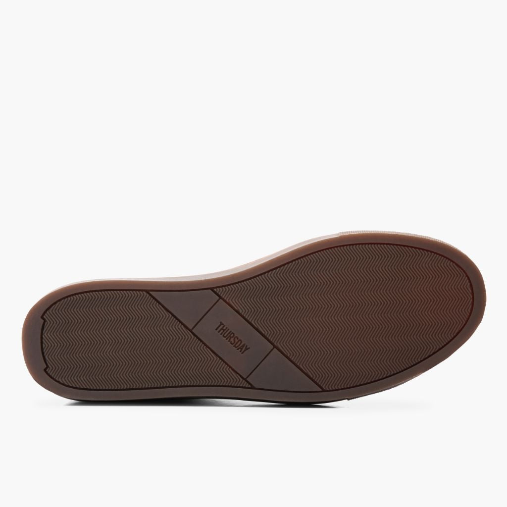 High-Traction Rubber Outsole & Lug Tread Pattern on Premier Low Top Natural Leren sneakers voor Heren For Men