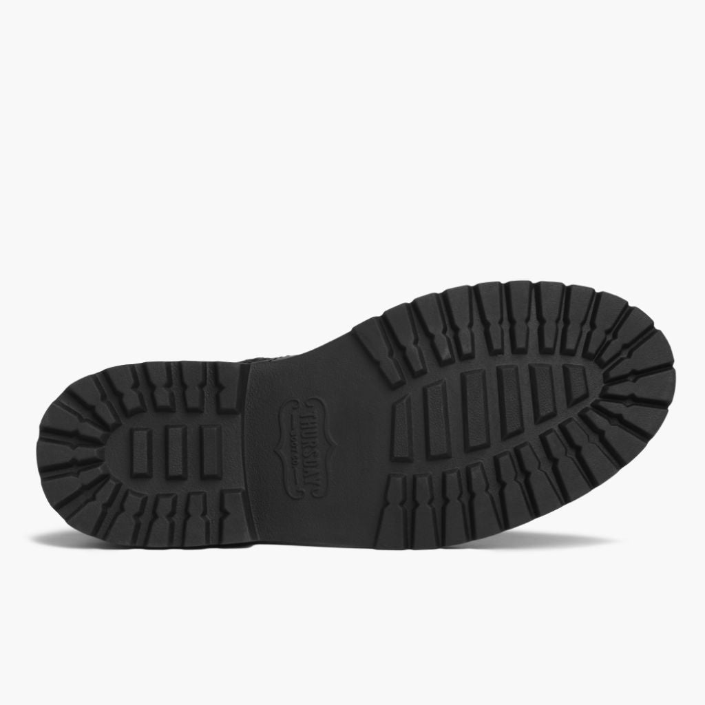 High-Traction Rubber Outsole & Lug Tread Pattern on Stomper Zwart (No Zipper) Leren laarzen voor Heren For Men