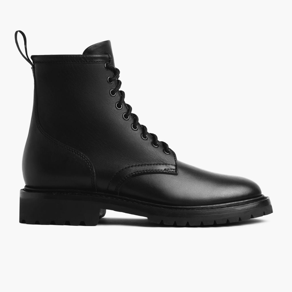 Black Full-Grain leather Boots - Goodyear-welt constructie & neusdetail