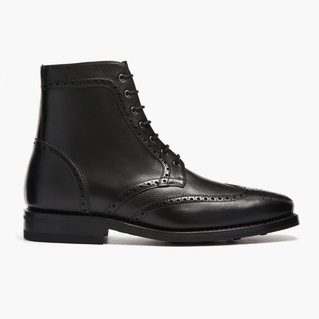 Black Full-Grain leather Boots - Goodyear-welt constructie & neusdetail