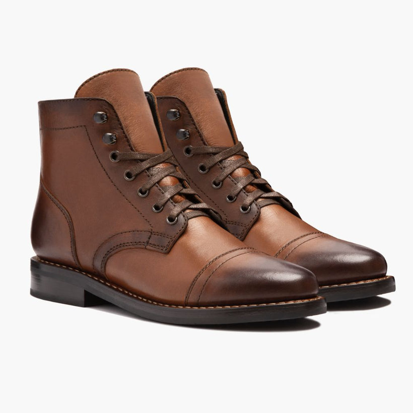 Captain Brandy Leather Boots voor Dames