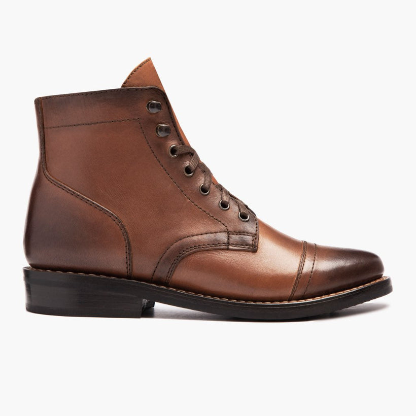 Captain Brandy Leather Boots voor Dames