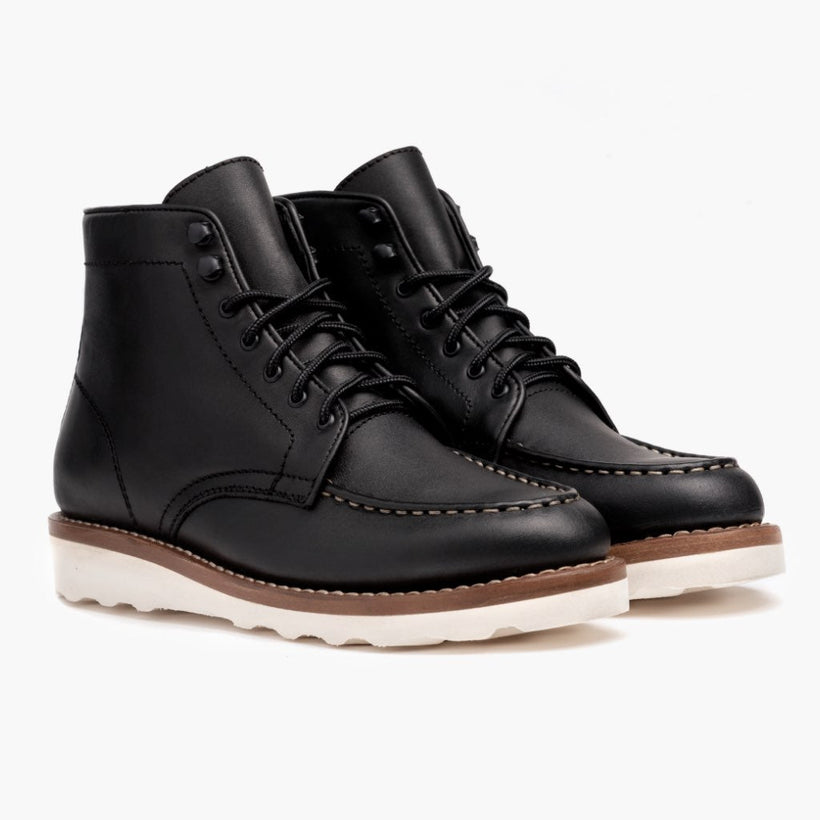 Diplomat Zwart Leather Boots voor Dames