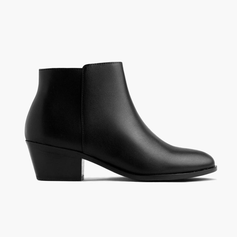 Downtown Zwart Leather Boots voor Dames