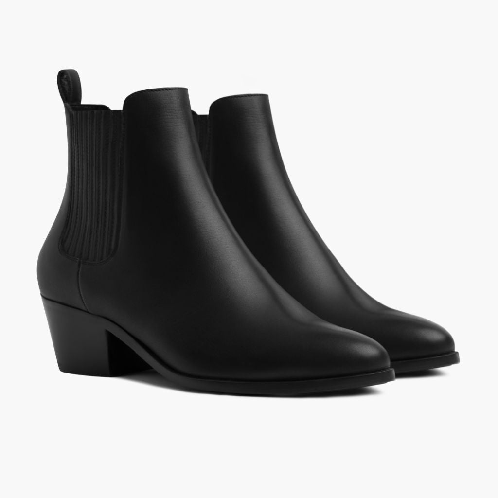 Black Full-Grain leather Boots - Goodyear-welt constructie & neusdetail