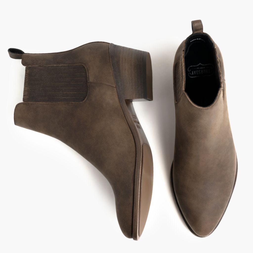 Dreamer Bootie Tobacco Leren laarzen voor Dames - Versterkte hielkap & precisie dubbele stiksels