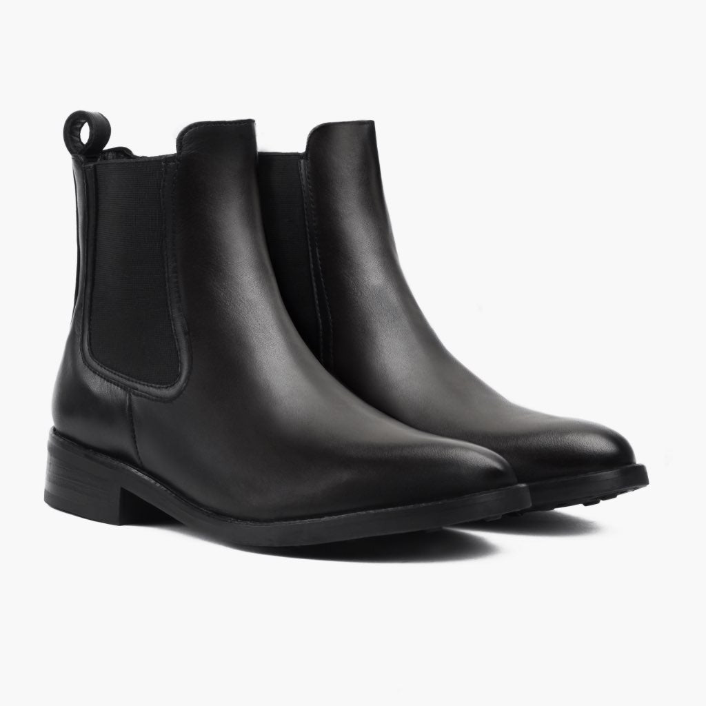 Black Full-Grain leather Boots - Goodyear-welt constructie & neusdetail