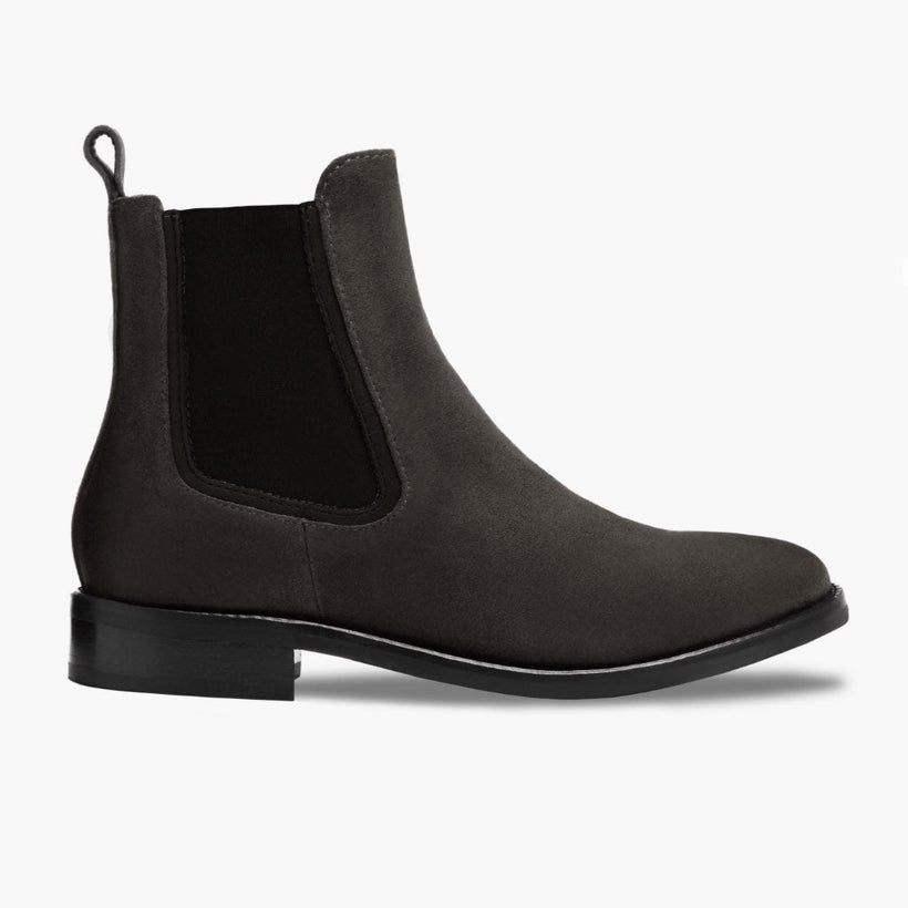 Duchess Shadow Grey Leather Boots voor Dames