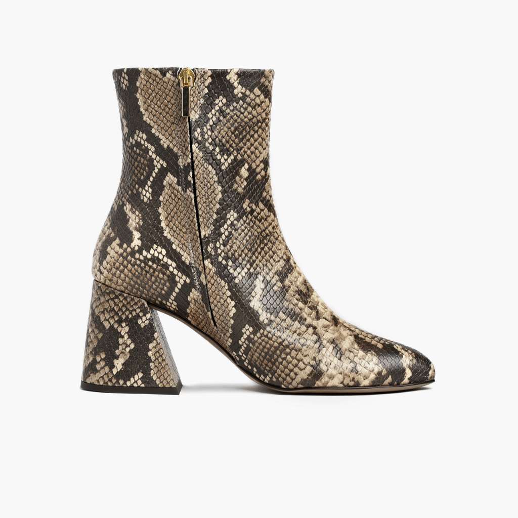 Heartbreaker Snake Print Leren laarzen voor Dames - Versterkte hielkap & precisie dubbele stiksels