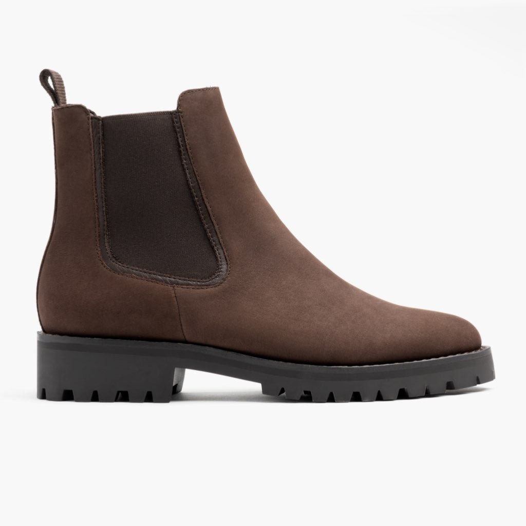 Legend Truffle Leren laarzen voor Dames in Classic Full-Grain Leather - Zijaanzicht | Online kopen