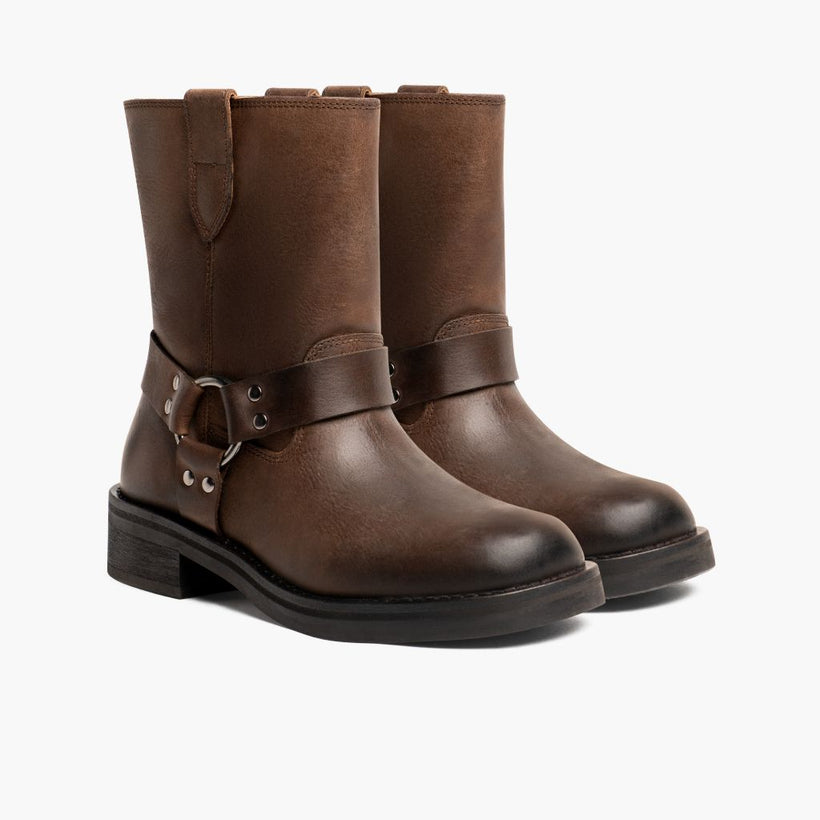 Outlaw Light Tobacco Leather Boots voor Dames