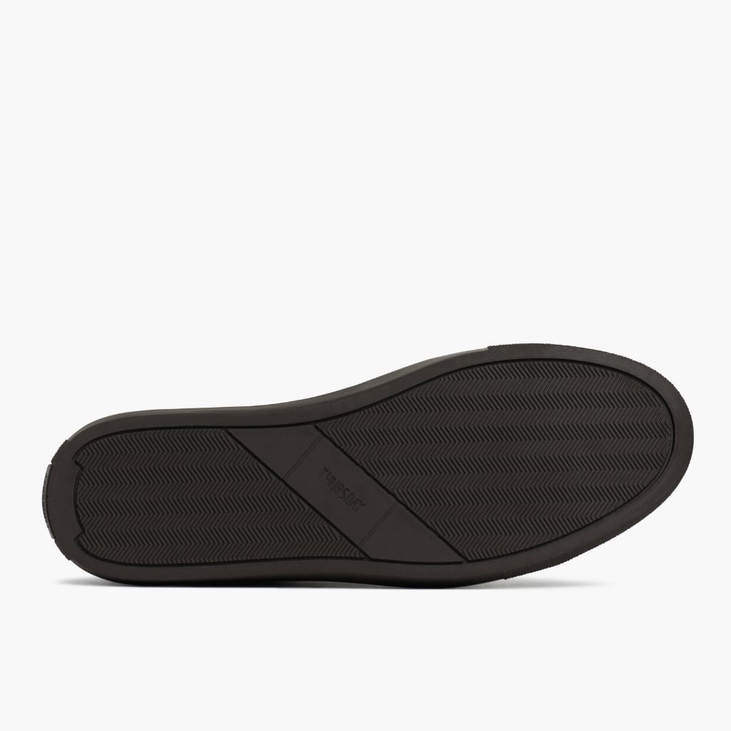High-Traction Rubber Outsole & Lug Tread Pattern on Premier Low Top Tobacco Leren sneakers voor Dames