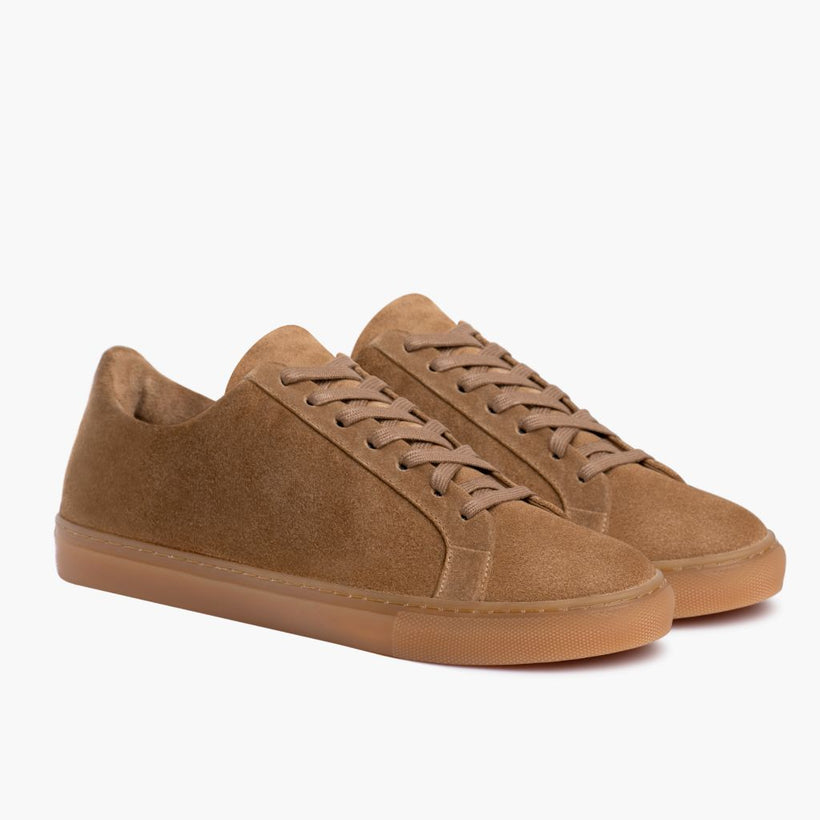 Premier Low Top Camel Leather Sneakers voor Dames