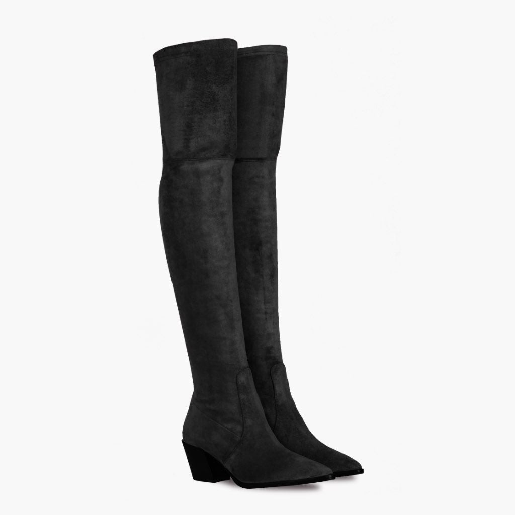 Black Full-Grain leather Boots - Goodyear-welt constructie & neusdetail