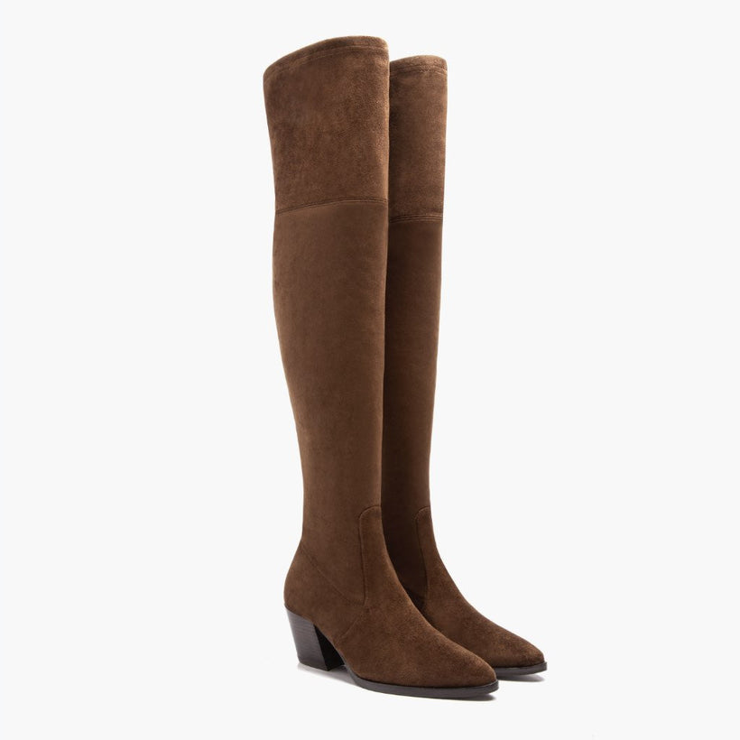 Tempest Espresso Leather Boots voor Dames