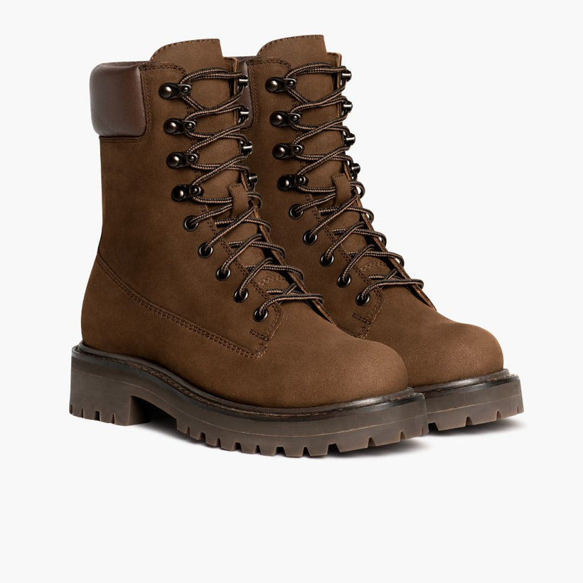 Explorer Lichtbruin Matte Leren laarzen voor Dames