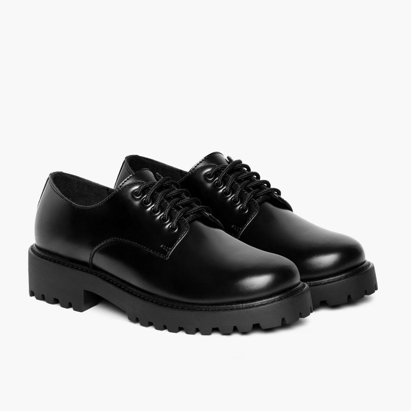 Renegade Zwart Leather Sneakers voor Dames