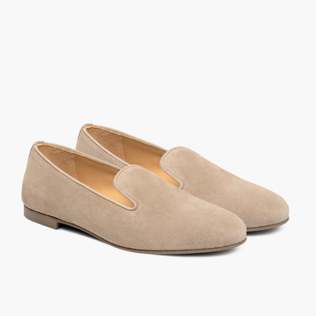 Eden Latte Leren laarzen voor Dames in Classic Full-Grain Leather - Zijaanzicht | Online kopen