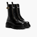 Fatale Zwart & Gold Leren laarzen voor Dames