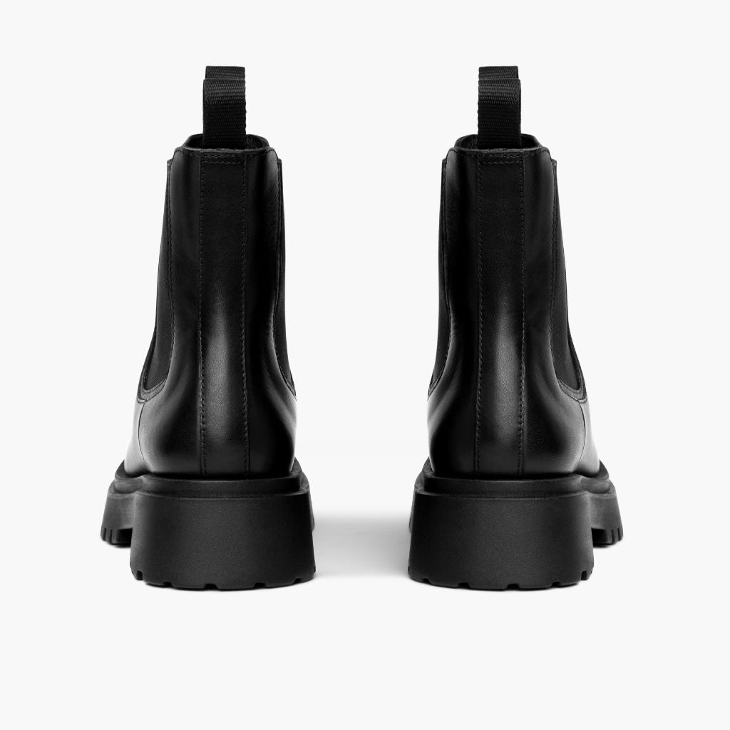 Legend Platform Zwart Leren laarzen voor Dames - Versterkte hielkap & precisie dubbele stiksels