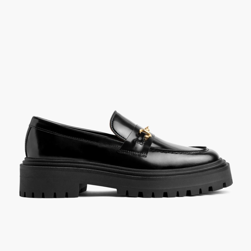 Black Full-Grain leather Loafers - Goodyear-welt constructie & neusdetail