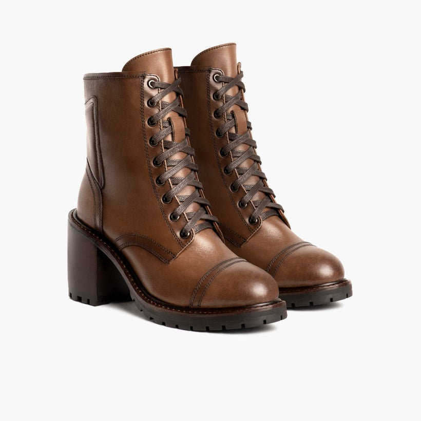 Rebel Amber Wheat Leather Boots voor Dames