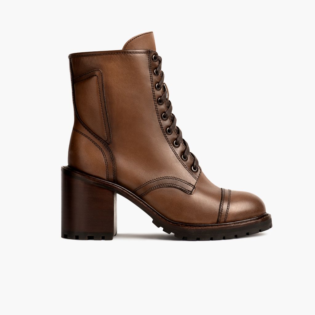 Rebel Amber Wheat Leren laarzen voor Dames - Versterkte hielkap & precisie dubbele stiksels