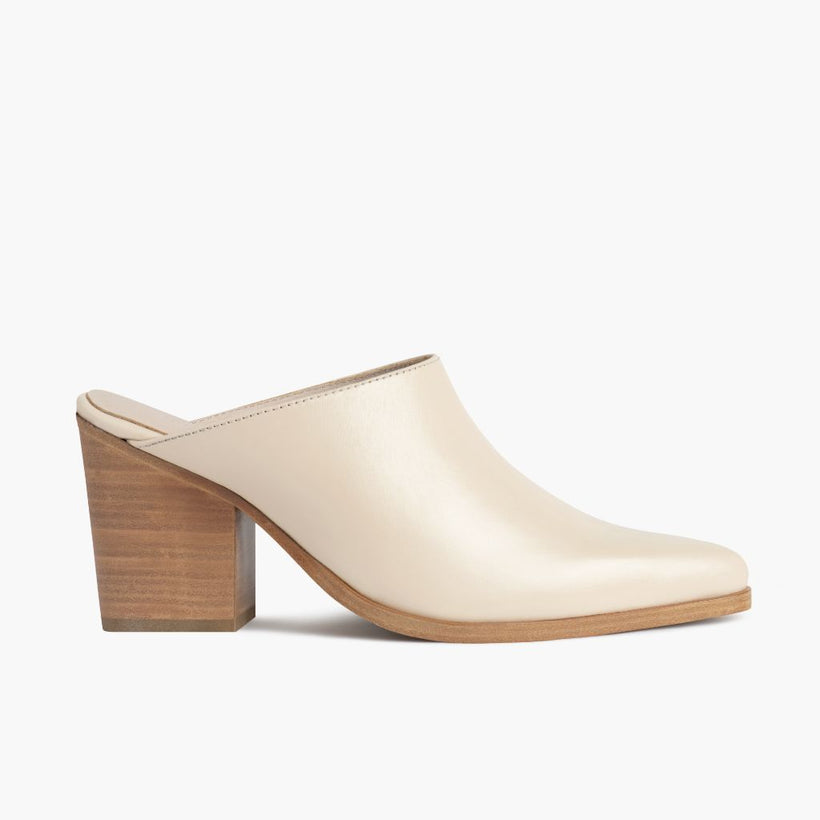 Summer Ivory Leather Boots voor Dames