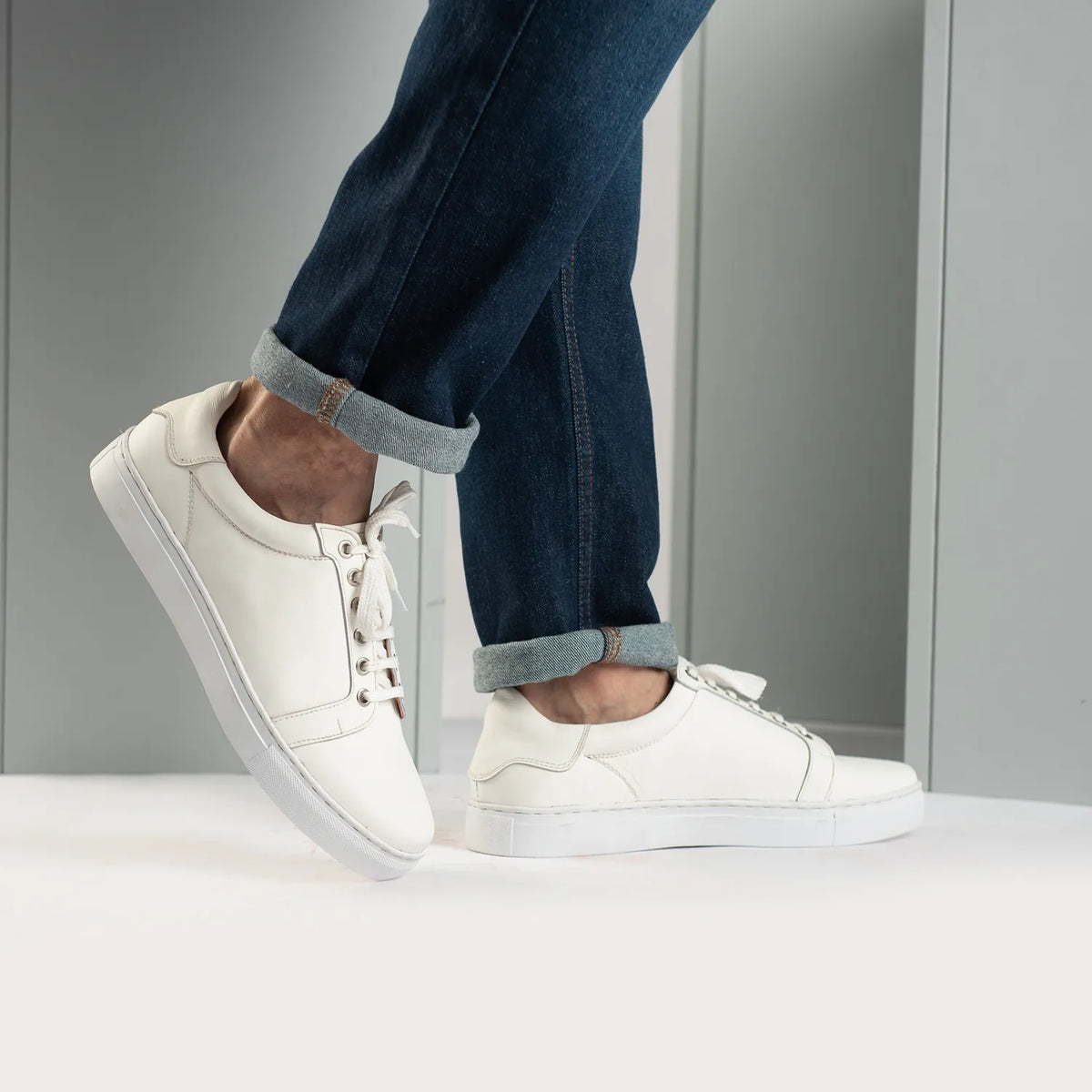 Orlaven Carter Runn White Leren sneakers voor Heren footwear image 10