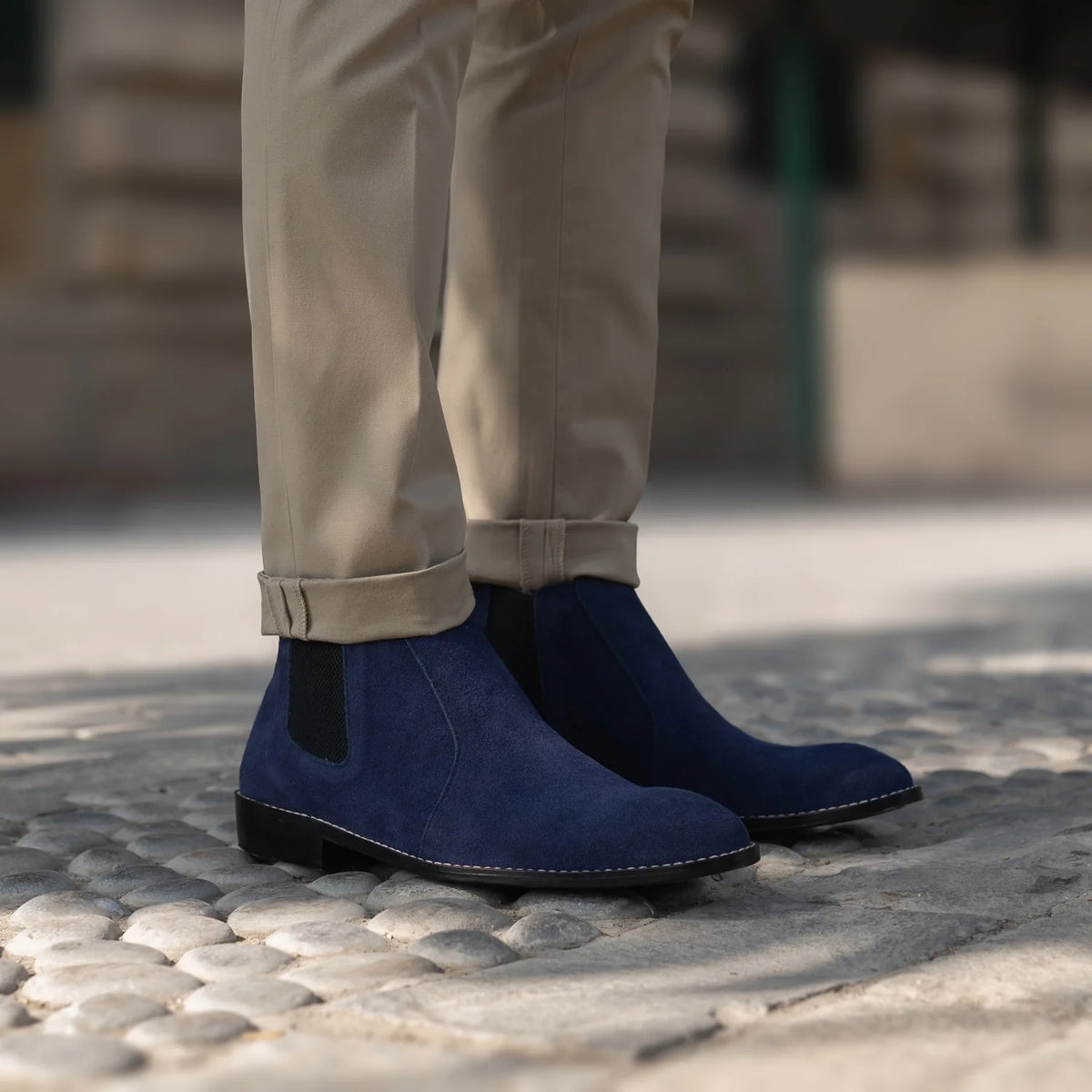 Orlaven Clarkson Chelsea Midnight Blauw Suede Leren laarzen voor Heren footwear image 10