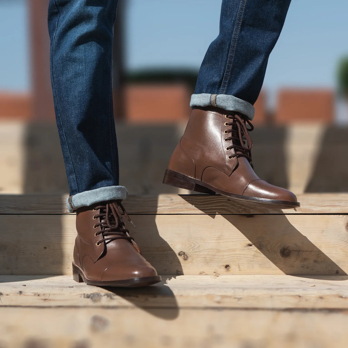 Orlaven Knight Derby Bruin Leren laarzen voor Heren footwear image 10