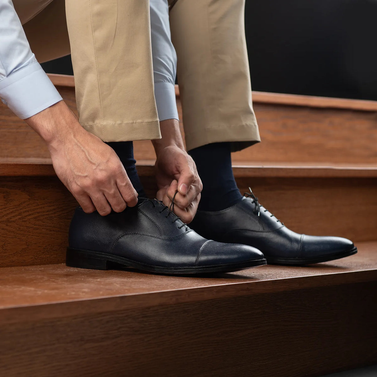 Orlaven Professor Oxford Midnight Blauw Leren schoenen voor Heren footwear image 10