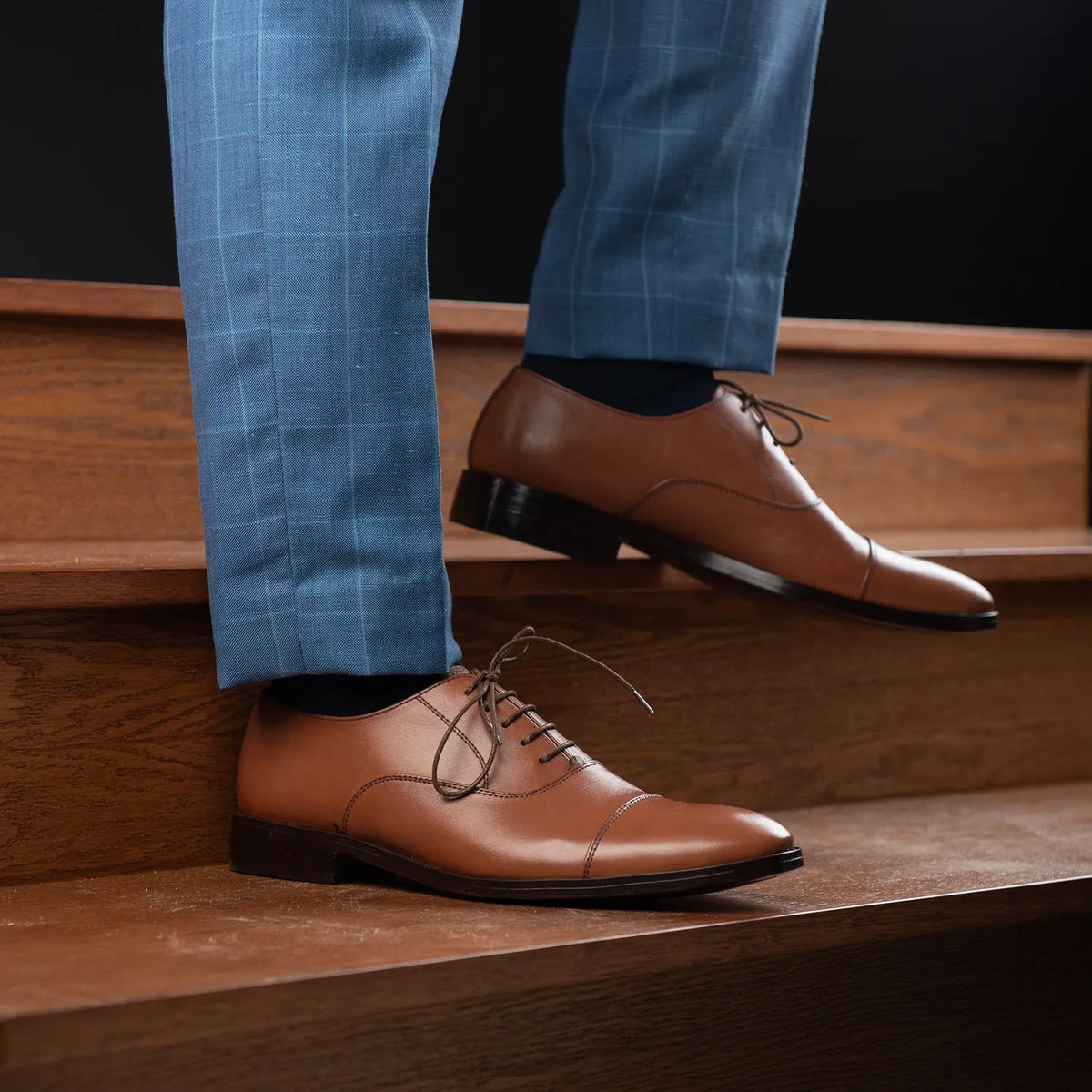 Orlaven Professor Oxford Lichtbruin Leren schoenen voor Heren footwear image 10