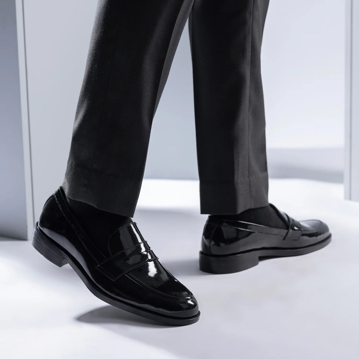 Orlaven Baxton Zwart Patent Leren loafers voor Heren footwear image 9