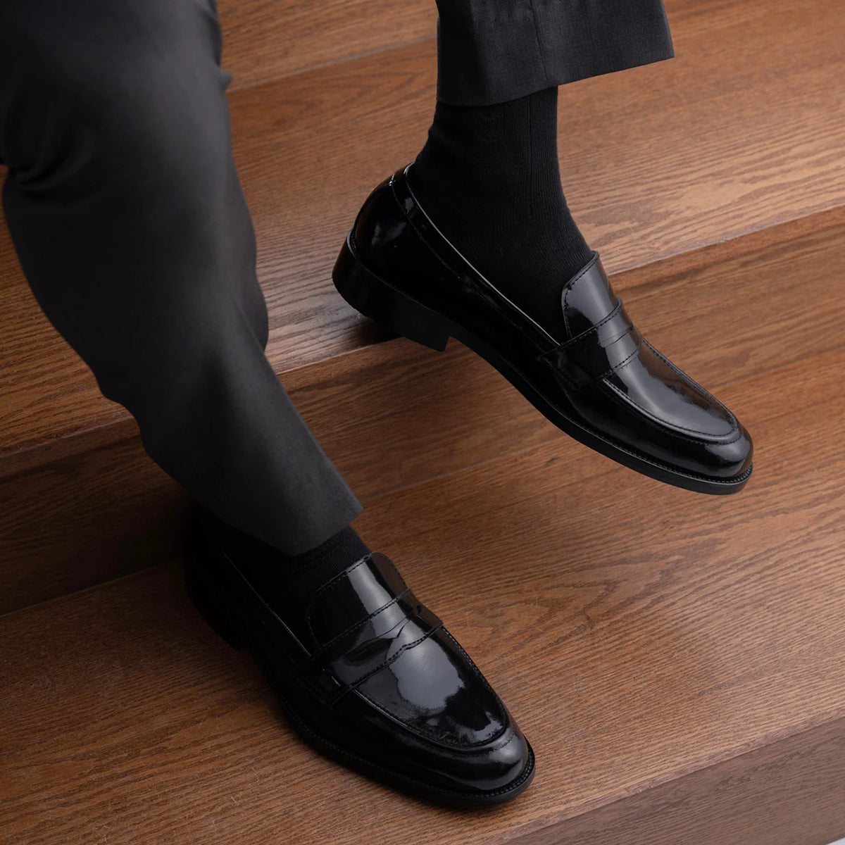 Orlaven Baxton Zwart Patent Leren loafers voor Heren footwear image 10
