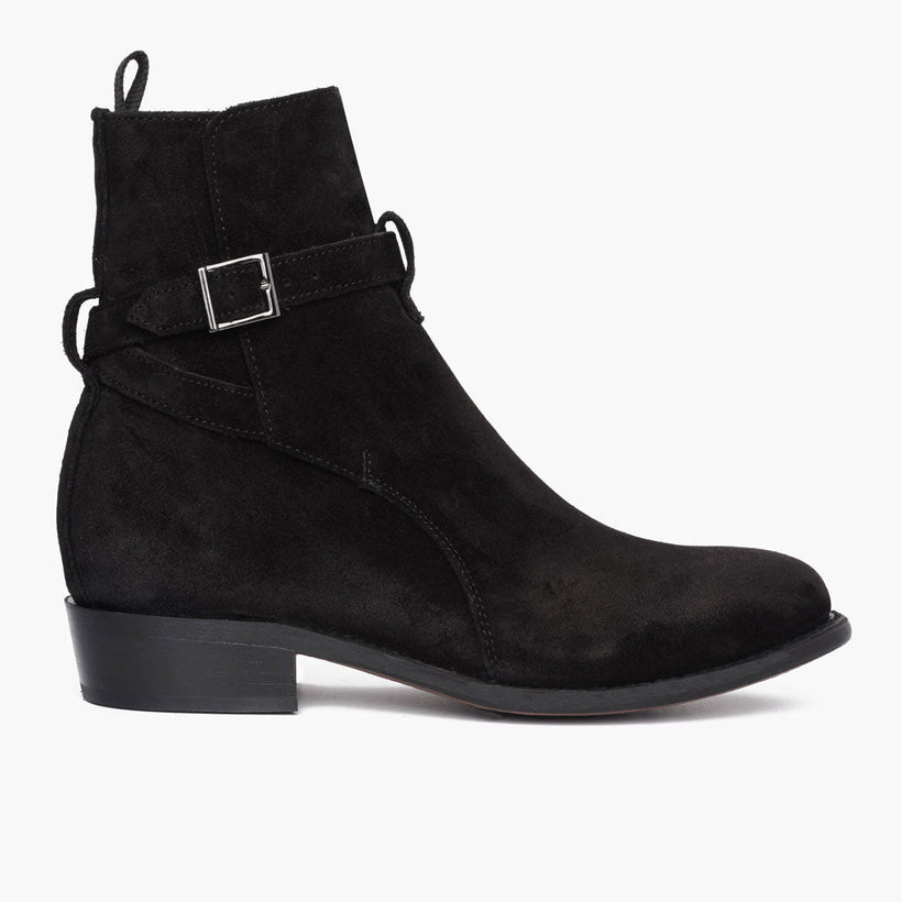 Rogue Zwart Suede Leather Boots voor Heren