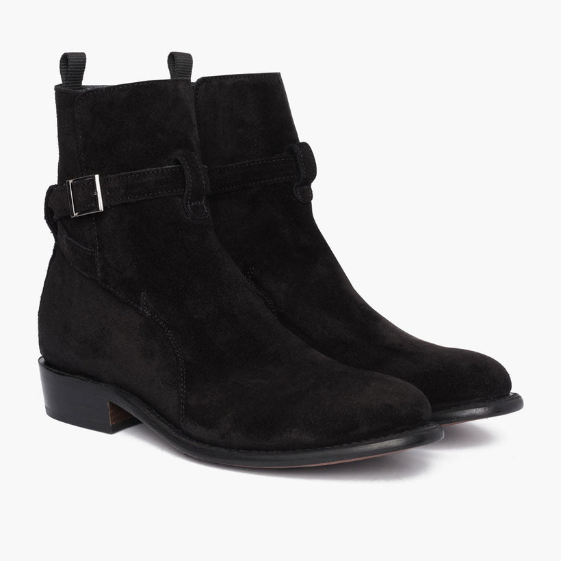 Rogue Zwart Suede Leather Boots voor Heren